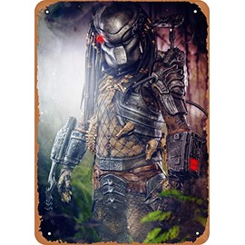 No Escape! Predator 8 x 12 Inches - Vintage Metal Tin Sign for Home Bar Pub Garage Decor Gifts