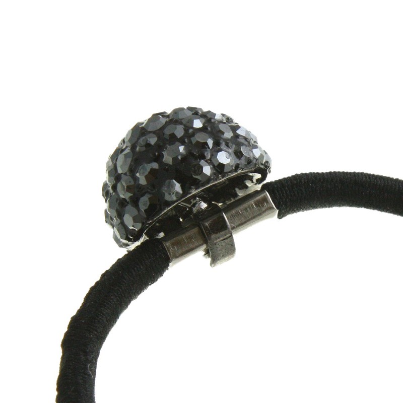 VingTAINE H-907 Rhinestone Ball Hair Elastic Bijou Hemisphere Hair Accessory,