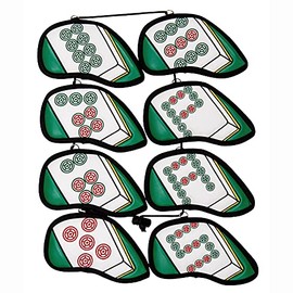 Linkx Mahjong Iron Cover, Set of 8, Tube (Pins), Head Cover (#5-9, P,A,S)