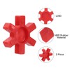 sourcing map 2pcs L090 Jaw Coupling Insert, Urethane Flexible Solid