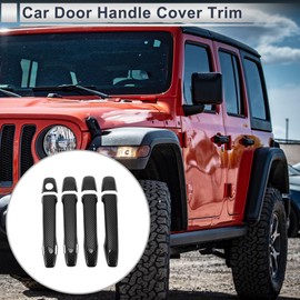 RATCHROLL Door Handle Cover for Toyota Prius 2010-2015 Durable Tailgate Handle Cover ABS 1 Set Carbon Fiber Black