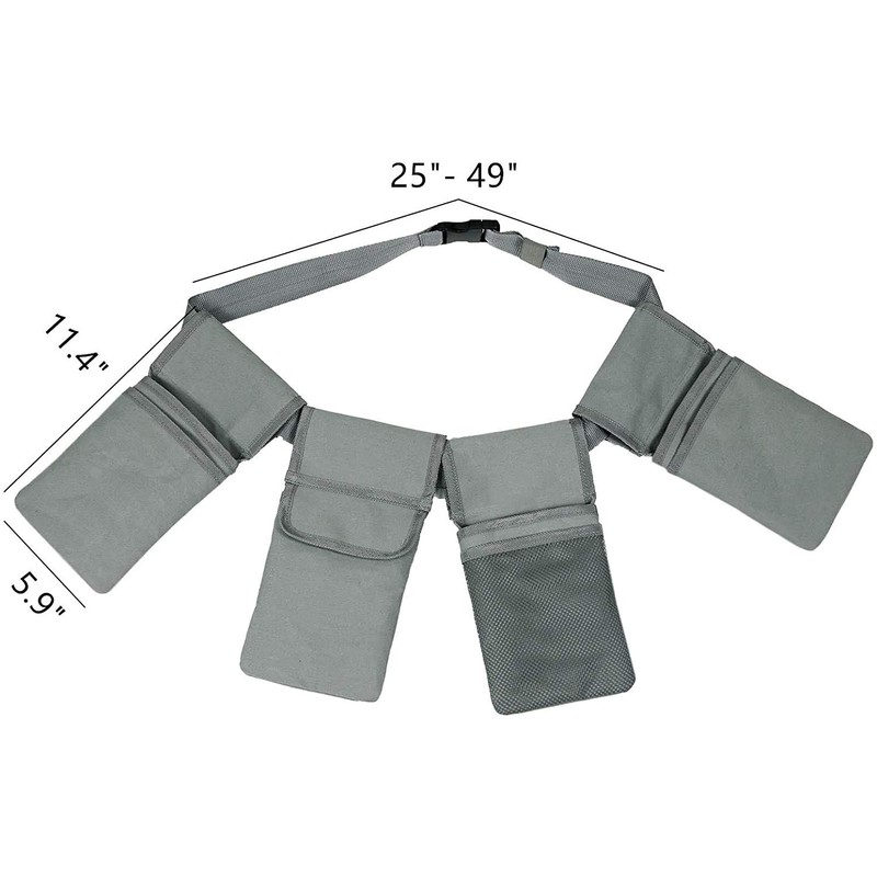 FCOUIID Gardening Tool Belt Bag - Waterproof Canvas Waist Tool