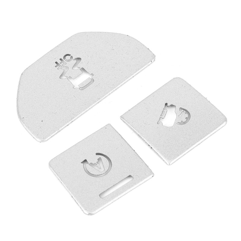 3pcs Central Control Button Sticker Aluminum Alloy Fit for Land