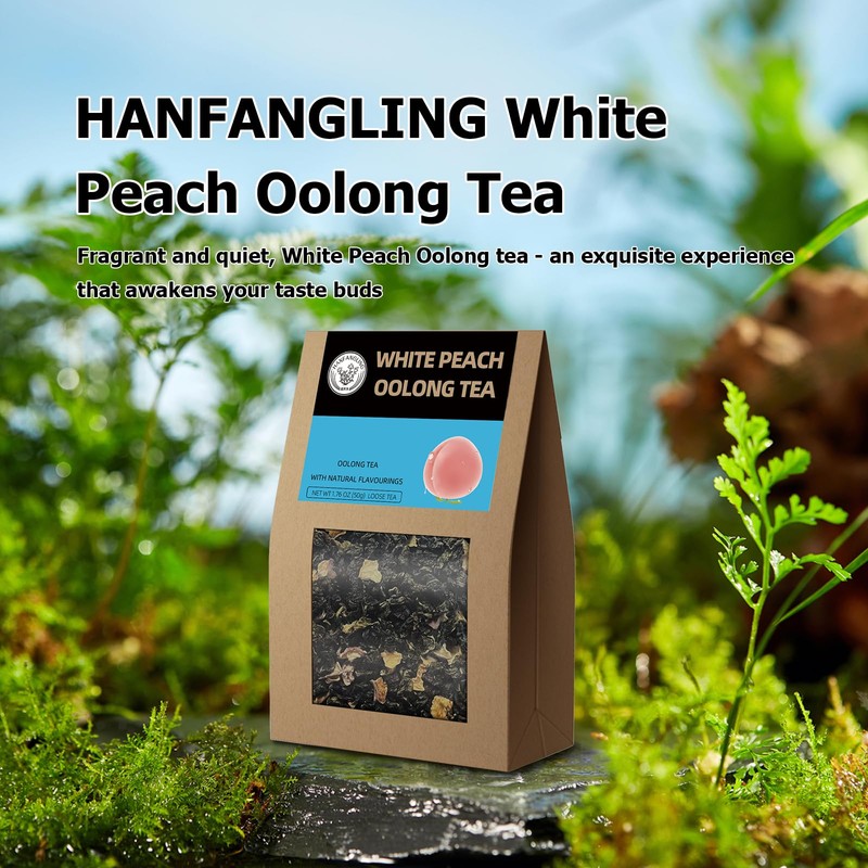 HANFANGLING White Peach Oolong Tea, Refreshing, Caffeine Alternative, Fresh Sweetness