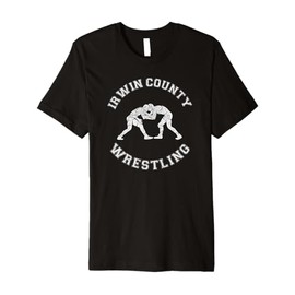 Irwin County Wrestling Distressed Retro Wrestler Premium T-Shirt