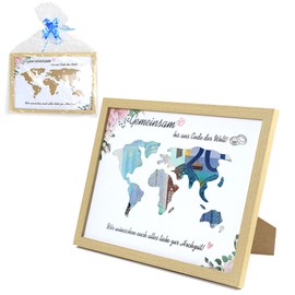 Adventures Fund Frame Money Box,Creative Map Piggy Bank for Adults,Holiday Fund Money Box,Wall-Mounted Savings Jar Teen Gifts Travel Cash Are for Graduation Gifts,Birthday Gifts,Wedding Gifts