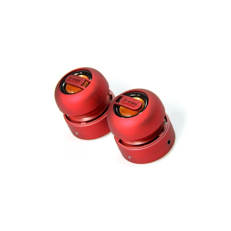 X-Mini MAX XAM15-R Portable Capsule Speaker System, Stereo, Red