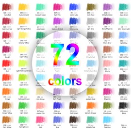HIFORNY 75 Pack Colored Pencils Set for Adult Coloring,72 Colors Coloring Pencils with Extras,Drawing Pencils Art Craft Supplies for Adults Beginners
