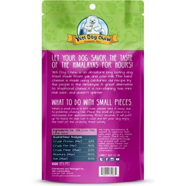Yeti Dog Chew - Yak Cheese Himalayan Dog Chews - Healthy Long Lasting for Large, Medium and Small, Natural Yak Cheese- Assorted 12 oz (3 Pieces)