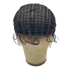MBZ Crochet Pre-Parted Braiding Wig Cap with Line Parting and Front Baby Hairs