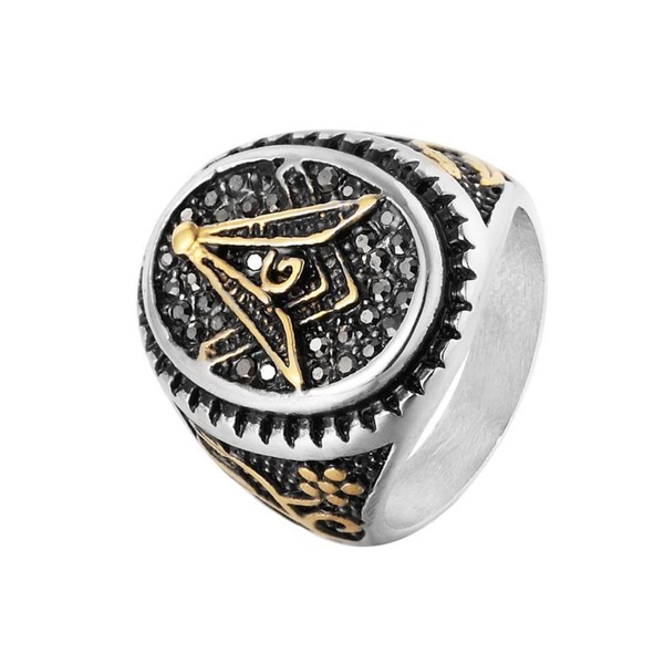 Masonic Ring for Men, Tree of Life Masonic Freemason Ring,