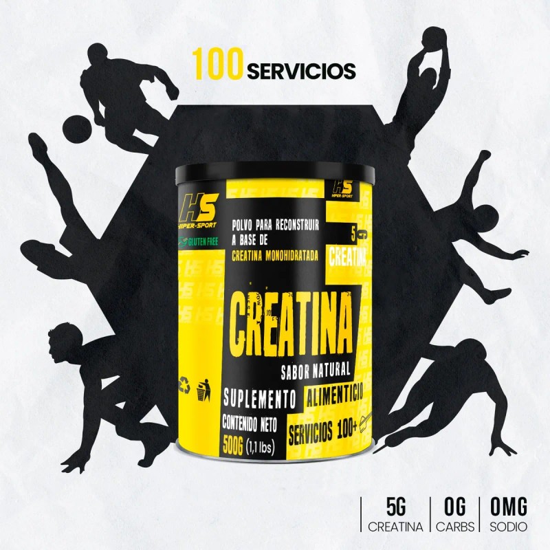 Proteína Whey Wolf 500g + Creatina Hiper Sport 500gm Sabores
