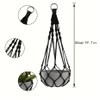 WeedGuard Outdoor Plant Hanger Macrame – Handcrafted Bohemian Holder with