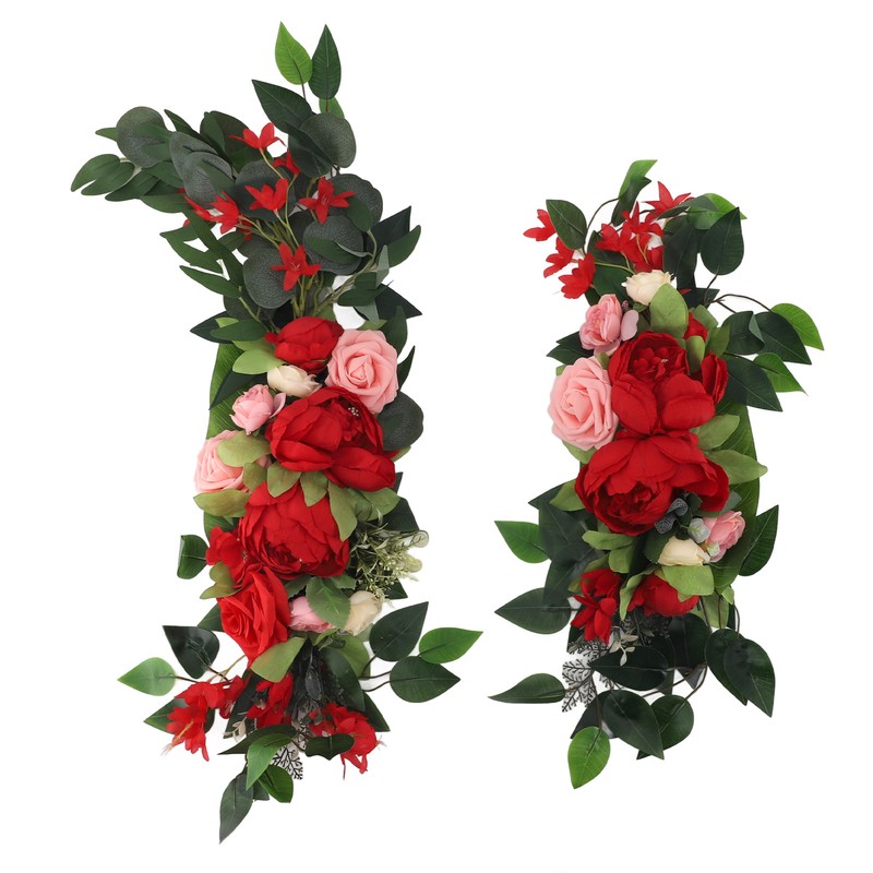 Wedding Arch Draping Artificial Flower Multifunctional Wedding Welcome Signs Floral