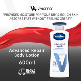Vaseline Intensive Care Advanced Repair Unscented Lotion 600ml, Ultra-Hydrating with Lipids for Extremely Dry Skin Body Lotion Nourishing Moisture Lotion