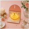 Nanakoji 3D Stereoscopic Recording & Melody Pop-Up Card, Gold (MELODY),