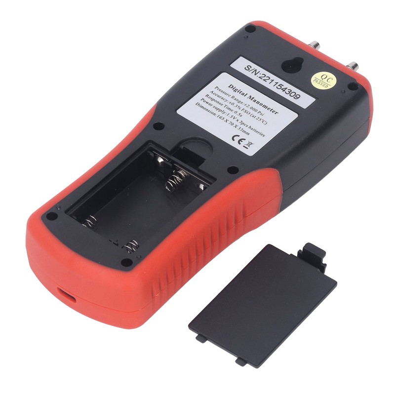 Digital Manometer 12 Units Selectable Multi Function Digital Differential Pressure