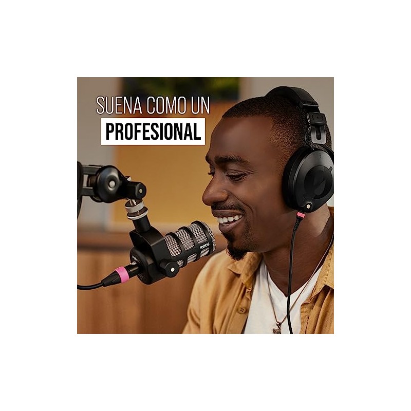 Rode - Micrófono PodMic cardioide dinámico para podcasting