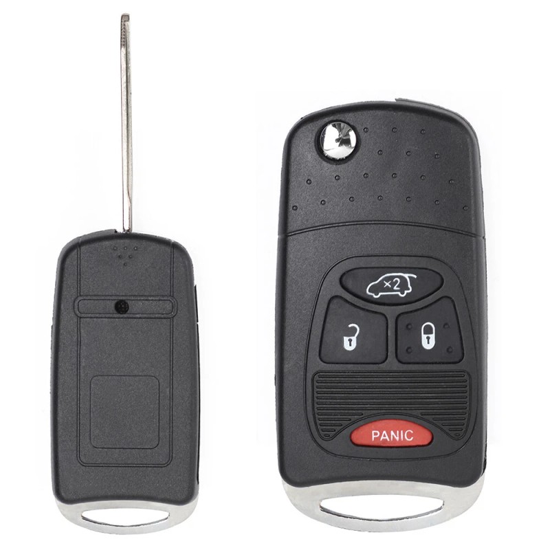 KEYECU New Flip Remote Key Modified Case Shell fob 3+1