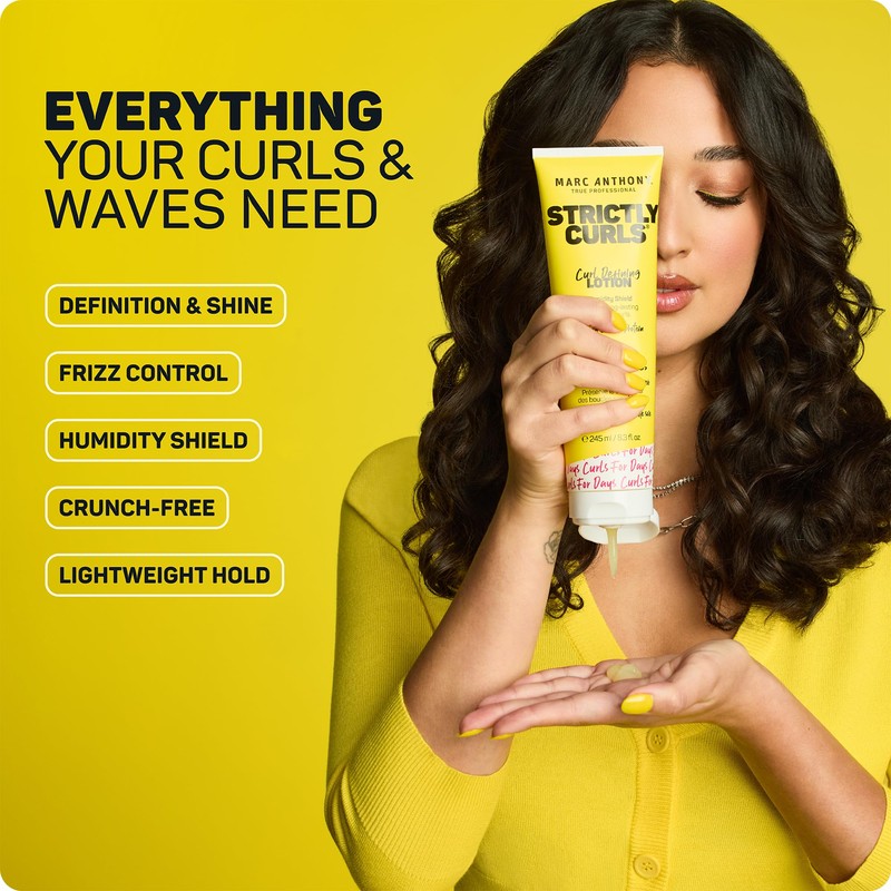 Marc Anthony Curl Defining Hair Styling Lotion for Curly Hair,