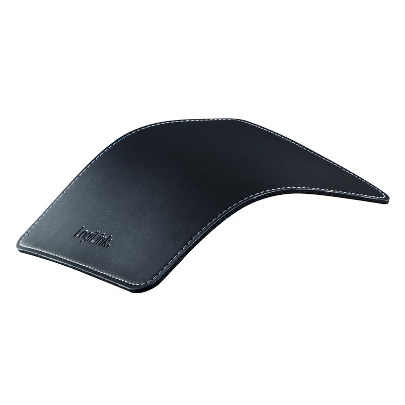 LogiLink ID0150 Mauspad im Lederdesign mit Rutschfester Gummi-Unterseite schwarz