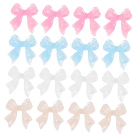 TOVINANNA 200Pcs Bow Nail Charms for Women Christmas Nail Decorations Easy to Use Nail Gems for Fake Nails for DIY Nail Art Special Occasions
