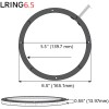 FIA 4pcs 6.5'' RGB LED Speaker Lights For Car Truck