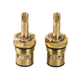 SDRZJX 2 Pack Brass Faucet Cartridges Compatible with American Standard Bathroom Bathtub Faucet 4z-24h Hot and Cold Replacement Cartridges Replace#: 994053-0070a 994053-0070a/H