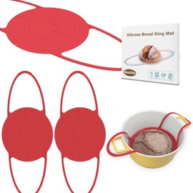 Silicone Bread Sling: 2 Pcs (Red)
