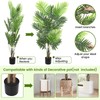 4 ft Artificial Palm Tree,Fake Areca Palm Plant Faux Tropical