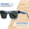 Joopin Acetate Square Sunglasses for Men Women Polarized UV Protection