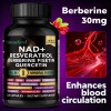 NAD+ Supplement with Resveratrol & Quercetin, Vegan, 120 Softgels, Supports