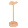 ANKROYU Wood Headphone Stand Solid Beech Wood Headphone Holder Ergonomic