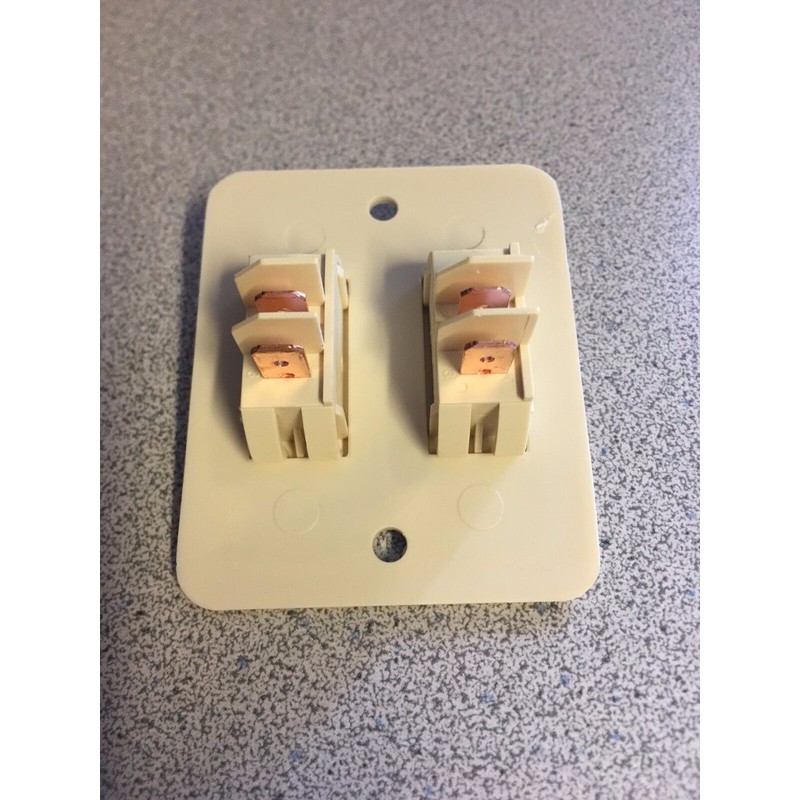 SIGMA RV 12 VOLT TAN DOUBLE WALL LIGHT SWITCH TRAILER