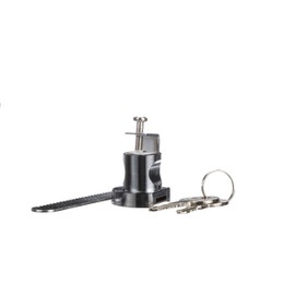 Heavy Duty Ratcheting Lock for Wood, Metal, or Glass Sliding Doors on Commercial Display Cases, Cabinets, and Showcases