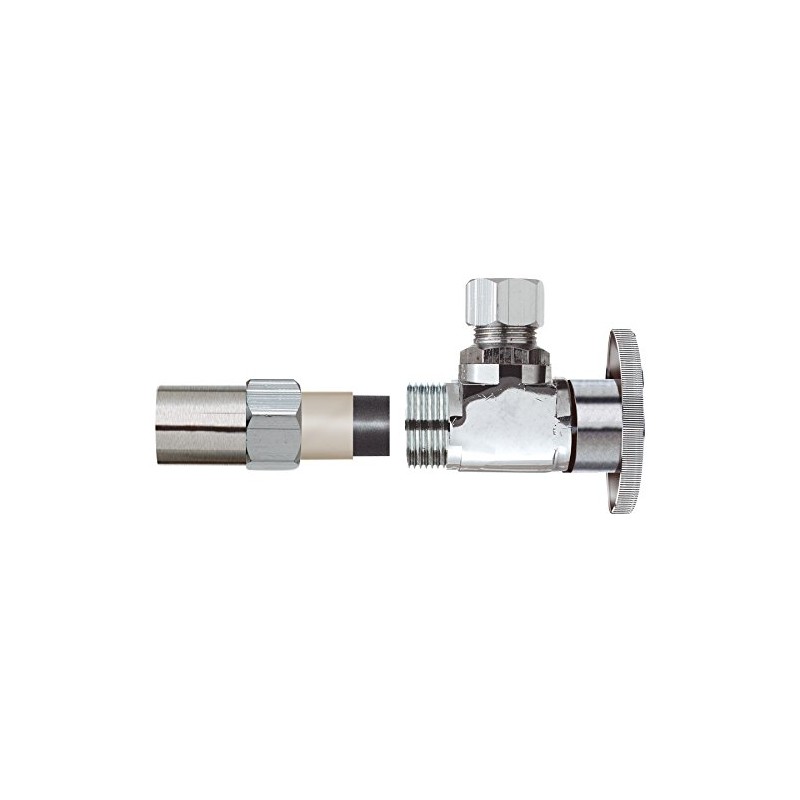 Plumb Pak PP32-1PCLF 1/4 Turn Transitional Angle Supply Line Valve,