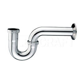 Highcraft 34I34 Trap with Box Escutcheon, Plug, for Tubular Drain Applications, 1-1/2" 22GA, Chrome Plated