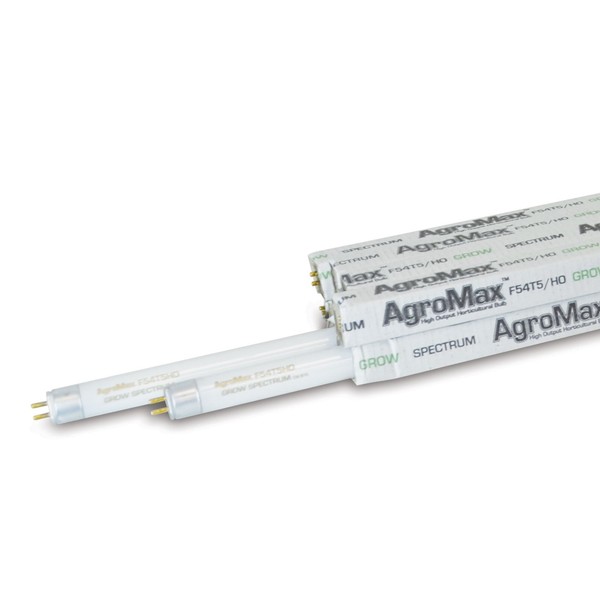 AgroMax 8-Pack 4 Foot (45.75") 6,400K Grow T5 Fluorescent Grow Light Bulbs - (8) F54T5HO Bulbs