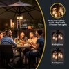 OPOIRA Patio Umbrella Light with Remote Control, Rechargeable Cordless LED