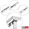 SOTECH Style 1-Arm Towel Rail Polished Chrome 325 mm Extension