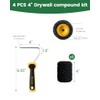 Voomey 3 Pcs 4 Inch Drywall Compound Roller Cover with