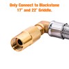ABYDA ABYDA 6 FT Propane Adapter Hose with Regulator, Elbow