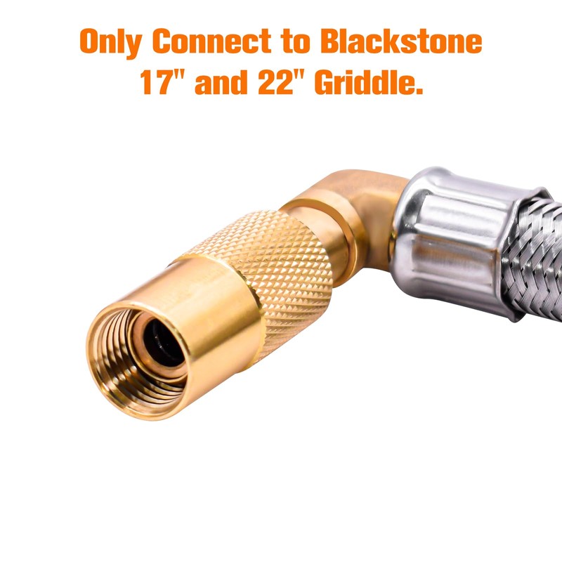 ABYDA ABYDA 6 FT Propane Adapter Hose with Regulator, Elbow