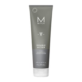 MITCH by Paul Mitchell Double Hitter Shampoo y Acondicionador 2 en 1 para Hombre, Para Todo Tipo de Cabello, 250 ml