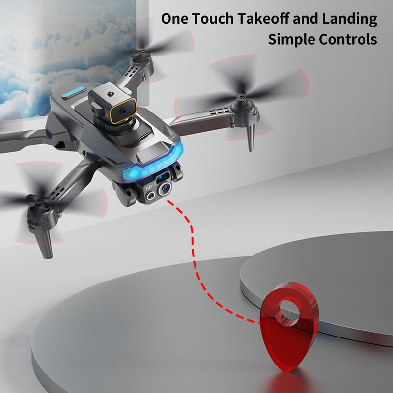 Obstacle Avoidance Drone Foldable HD Aerial Photography 4K Dual Lens