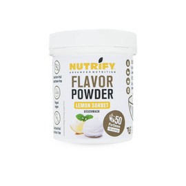 NUTRIFY Advanced Nutrition Lemon Sorbet Flavor Powder 150 g, Aroma Powder with Lemon Sorbet Flavour and 7.5 kcal per Serving, Vegan, Lactose Free, Gluten Free