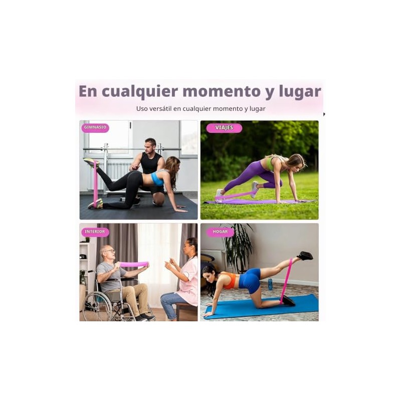 Bandas de Resistencia Elásticas para Ejercicio 5 Niveles Ligas