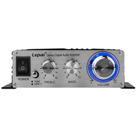 Lepai LP-2020TI Hi-Fi Mini Class D Stereo Amplifier - 20W Max at 4 Ohms, 12W Max at 8 Ohms, Digital Audio Solution with Power Supply