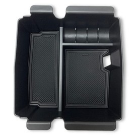 Lookafter Center Console Organizer Tray Compatible with Jeep Wrangler JL/JLU 2018 2019 2020 2021 2022 2023 and Gladiator JT Truck 2020 2021 2022 2023(Not for JK/JKU) Accessories Armrest Storage Box