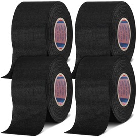 Outus Wire Harness Cloth Electrical Tape Wire Loom Tape Wiring Harness Automotive Heat Proof Cloth Tape for Automotive Electrical Wrap Protection Insulation Cable Fixed (4 Roll,50 mm)